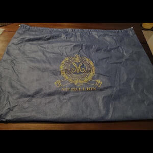 LARGE Genuine ( MEDALLION ) Blue And Gold Dust Bag  ( 28" W x 20.5 in Tall )
